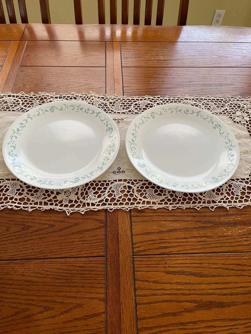 Vintage Corelle Country Cottage Dinner Plate Set Of 2 10.25"